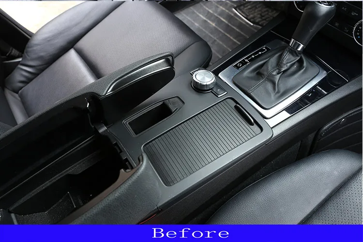 Для Mercedes Benz C Class W204 2008- автомобиля ABS центральной консоли подстаканник декоративная рамка для Mercedes-benz E Class W212 2010-2011