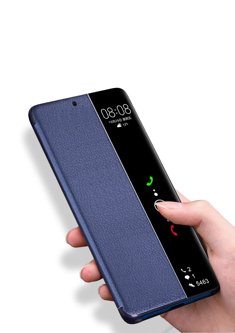 Чехол Mofi для телефона Huawei P20 Pro роскошный чехол с прозрачным окном из ПУ кожи и