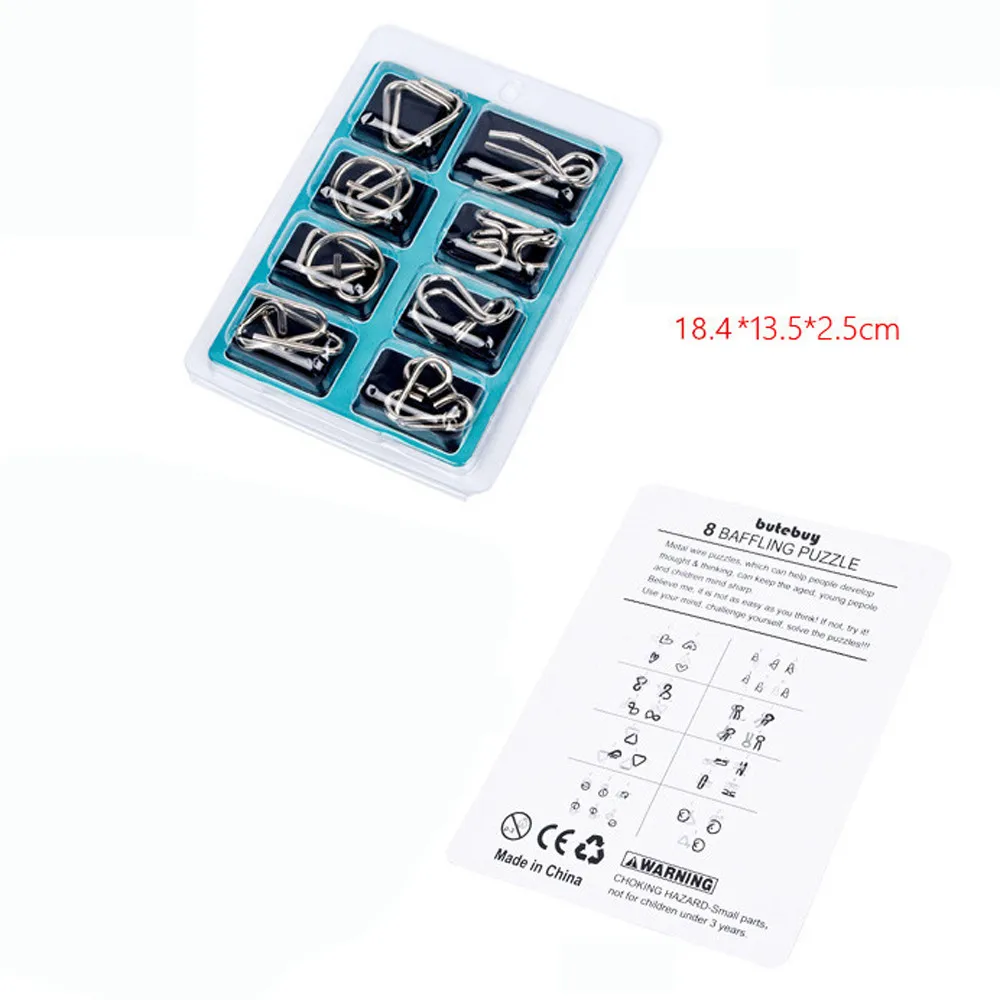 2018 детский девять колец соединяющиеся звенья игра-головоломка для детей и