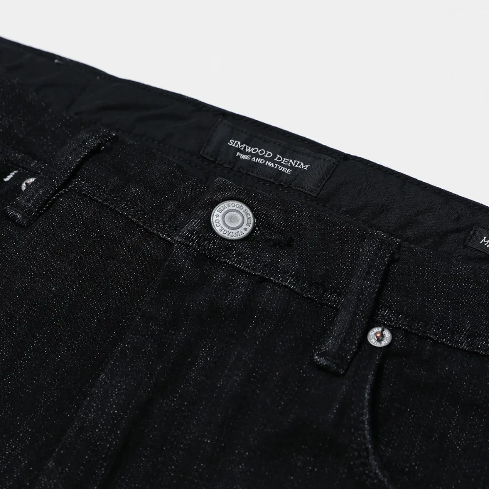 SIMWOOD Новый 2019 зима Для мужчин джинсы модные рваные Slim Fit Модные Джинсовые брюки