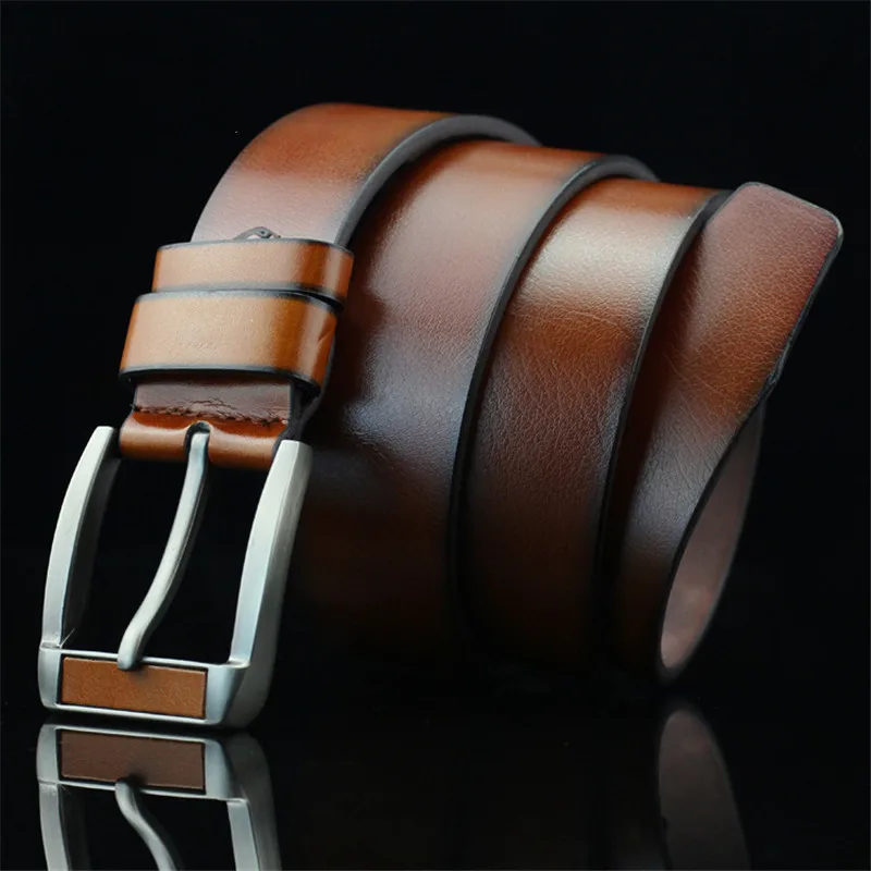 

Famous Men Belt Good Quality PIN Buckle Luxury Waist Strap Retro Designer PU Leather Belt for Men Jeans Waistband