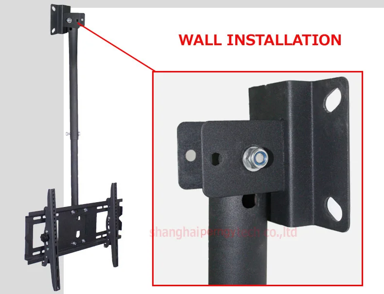 85-125 см) DLC-903ST-D 2"-55" 5" VESA 400X400 двойной ТВ потолочный настенный монитор Настенный кронштейн держатель Регулируемая высота