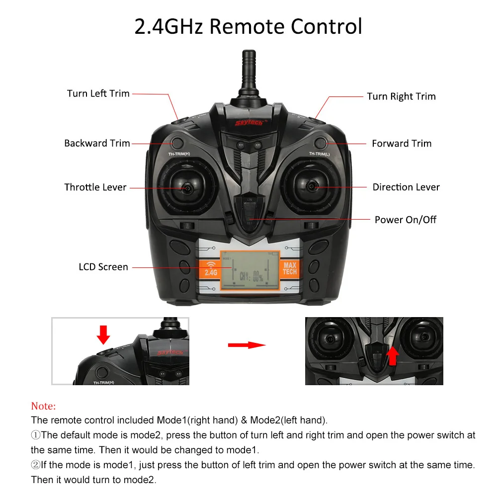 Skytech H100 2 4G гоночная лодка RC 20 км/ч высокоскоростной пульт дистанционного