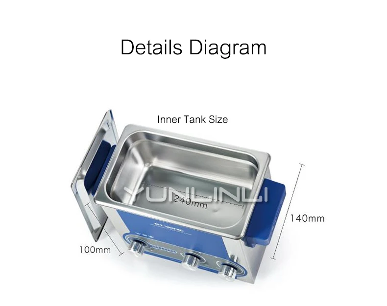 Small Size Ultrasonic Cleaner 3L Industrial Cleaning Machine Watch/Glasses Washing Unit GT SONGIC-P3 | Бытовая техника