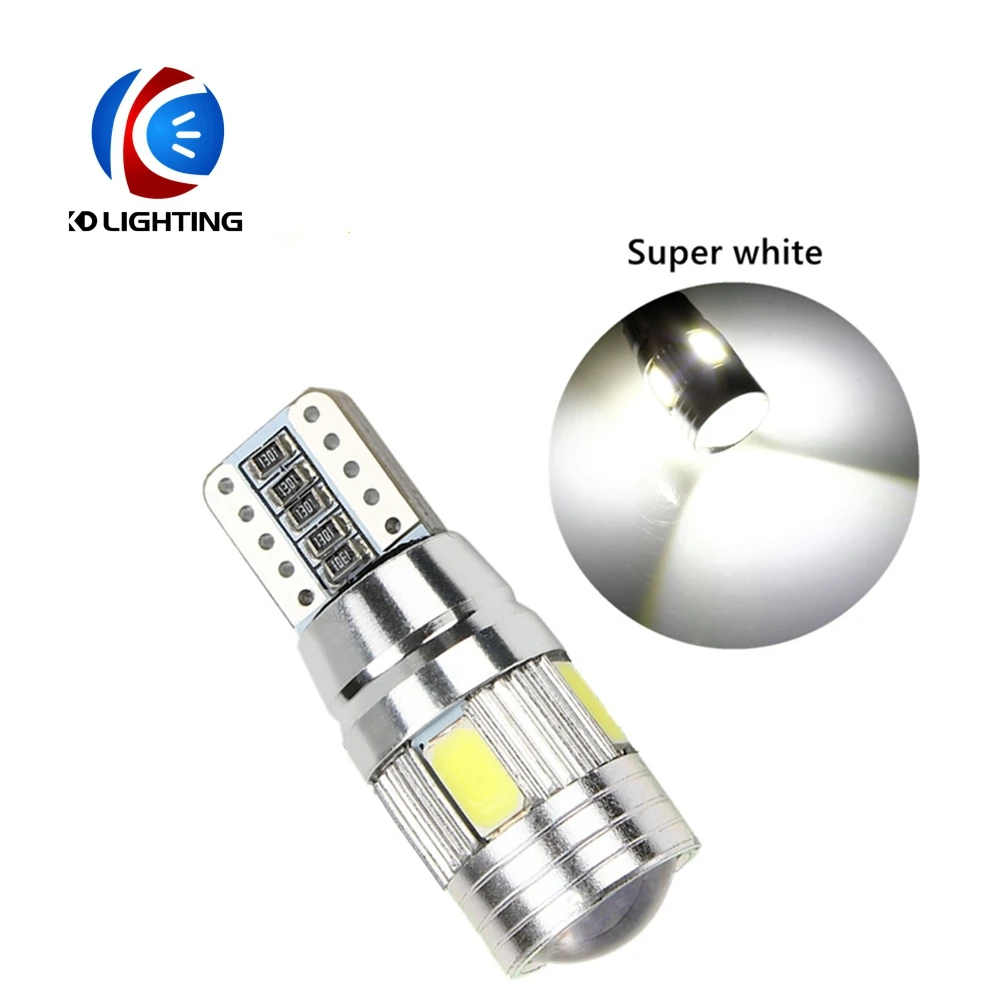 KD 2 шт. X T10 LED W5W 194 168 5630 6SMD Canbus интерьерные светодиодные лампы без ошибок белый