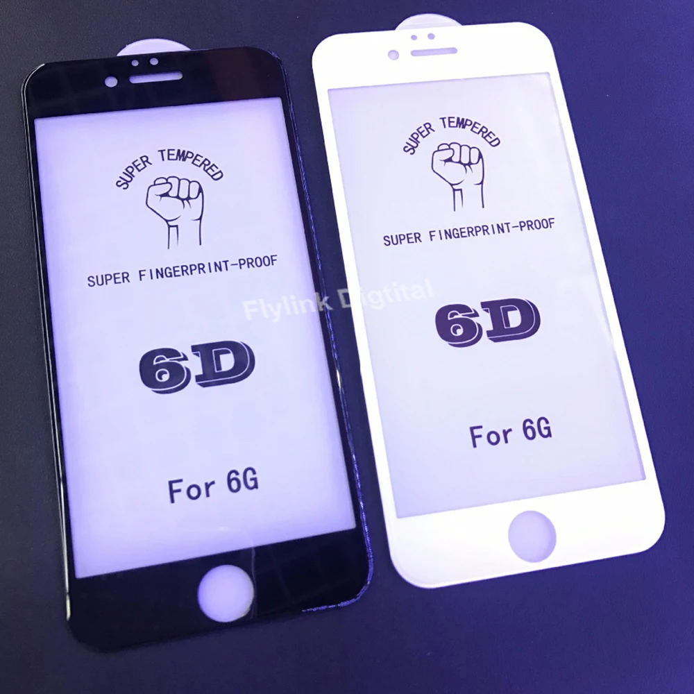 6D защитное закаленное стекло для iPhone 6s 7 8 Plus Edge полное покрытие Защитное 6 8X6Plus