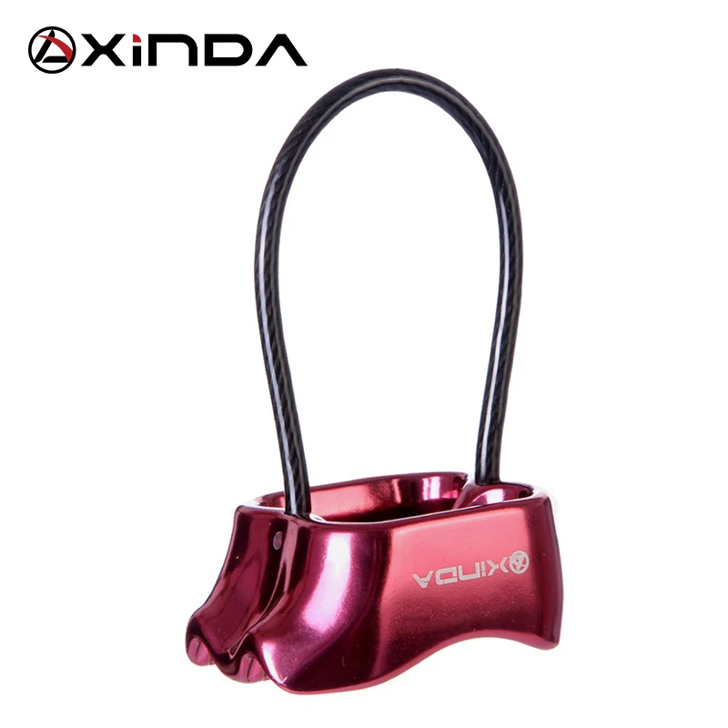 XINDA 25KN Профессиональный Rappel ATC Belay устройство алюминиевый спуск Открытый Отдых и Туризм Скалолазание оборудование XD-8603