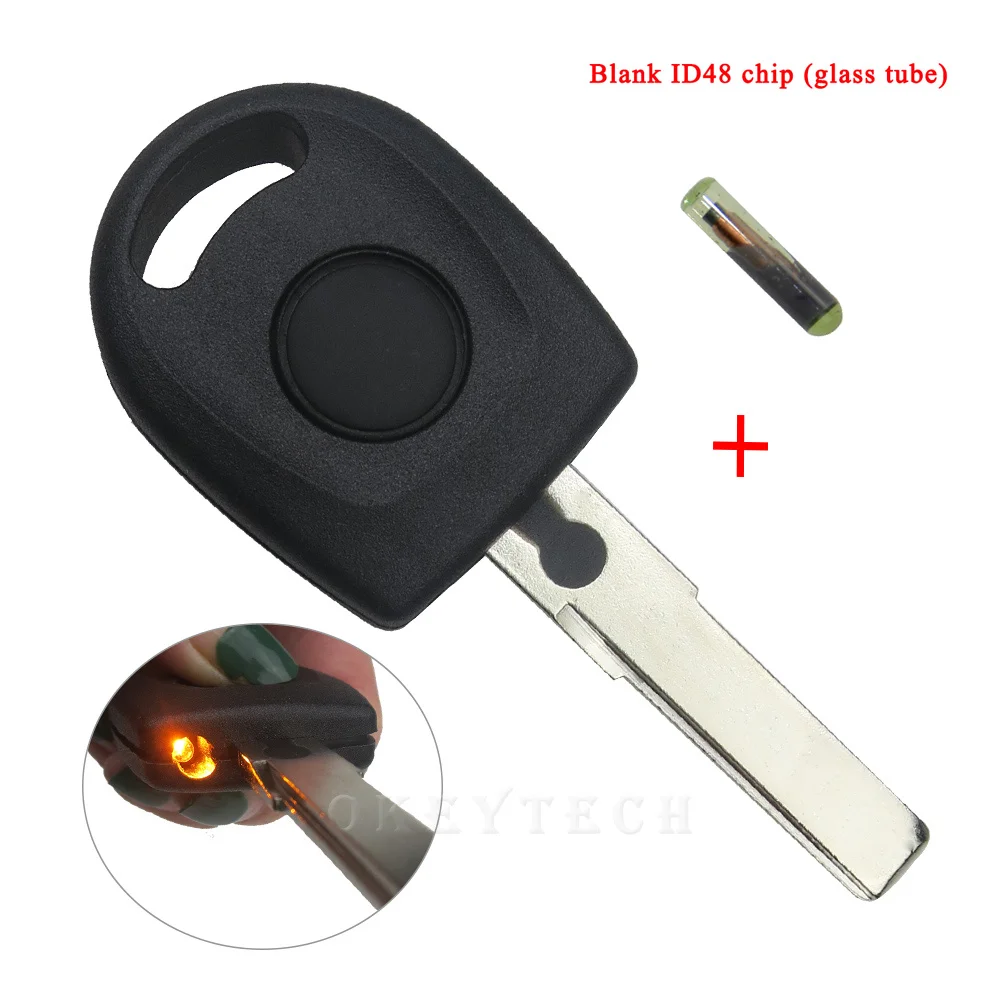 OkeyTech 1 шт. высокое качество транспондер ключ в виде ракушки для VW Passat B5 Jetta Golf Beetle