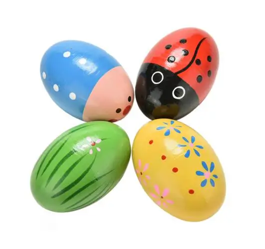 Детские деревянные песочные яйца инструменты музыкальные игрушки разные цвета |