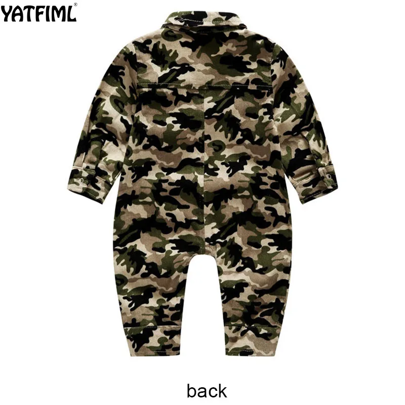 

YATFIML 2018 Spring Autumn newborn baby boys long sleeve romper cotton clothes jumpsuit outfits camouflage 0-3fotografia