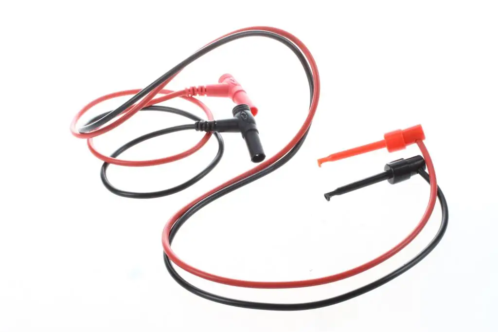 Right Angle Banana Plug to Test Hook Clip Probe Cable 3.3ft Pair | Инструменты