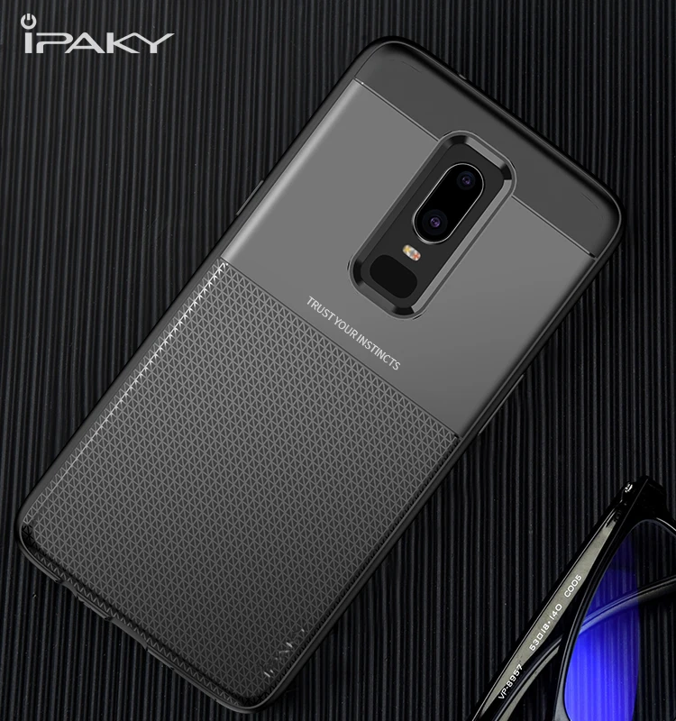 Для OnePlus 6 Чехол IPAKY 1+ 6 PC противоударный Гибридный Силиконовый 2 в 1 Защитный Броня мягкий чехол для One Plus 6 Чехол