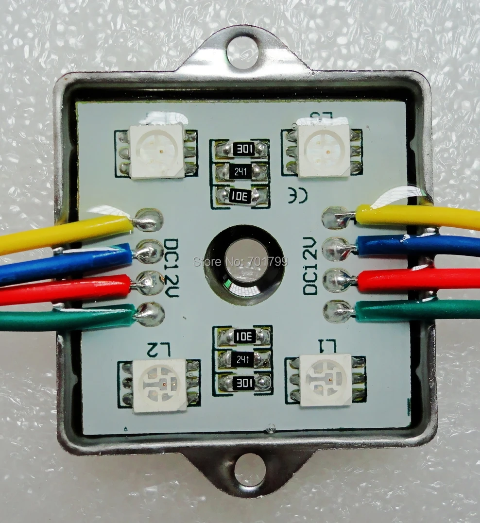 Модуль светодиодных лент RGB 5050 SMD 12 в пост. Тока 0 96 Вт 13 мм * 4 шт. светодиодов 20 шт.|led