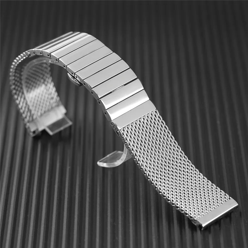 Ремешок для часов из нержавеющей стали 18 мм 20 22 24 мм|band strap|watchband stainlessstainless steel solid |