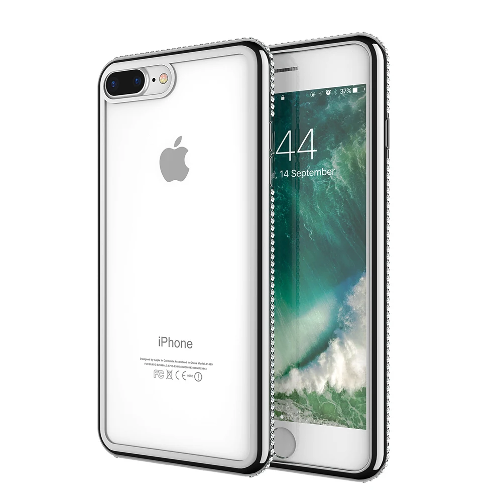 Diamond Transparent Phone Case For iPhone X 10 Cover Thin Soft TPU Silicone 8 7 Plus 6 6S 5 5S SE Accessories |