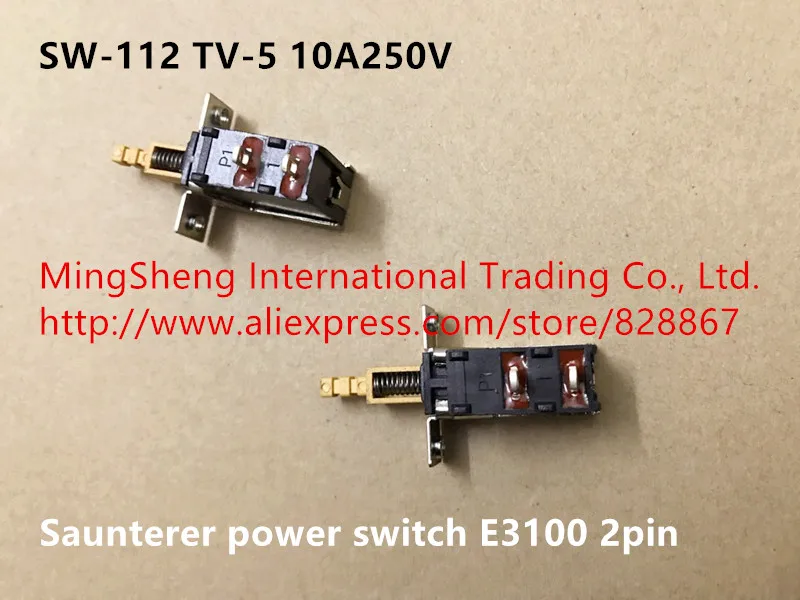 Оригинальный новый 100% SW-112 TV-5 10A250V saunterer power switch E3100 2pin | Обустройство дома