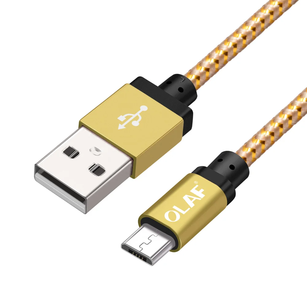 Олаф нейлоновый Кабель Micro-USB в оплетке 1 м/2 м/3 м Синхронизация данных USB кабель зарядного устройства для samsung htc huawei Xiaomi Android автомобильные кабели зарядного устройства