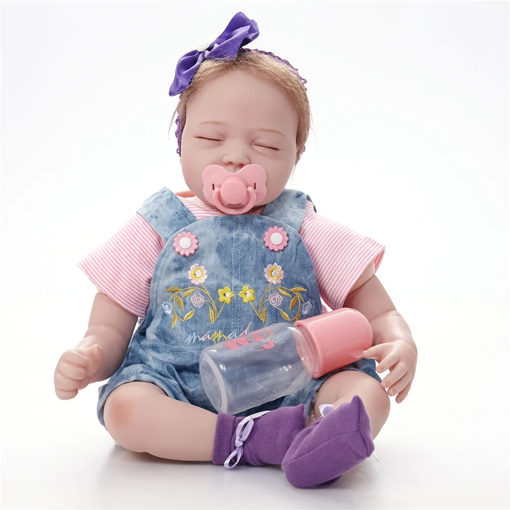 Новый 55 см Ткань средства ухода за кожей Reborn Baby реалистичные одежда для малышей