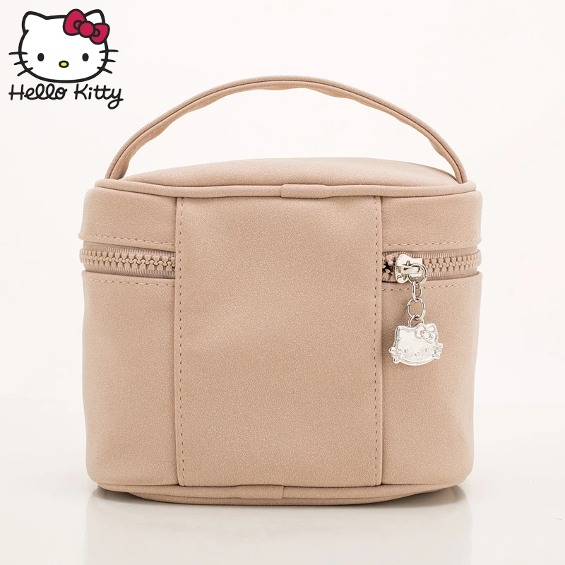 Hello kitty милая сумка на запястье макияж портативный мультяшный ящик для хранения Женская сумочка для косметики путешествия модный Удобный плюшевый рюкзак