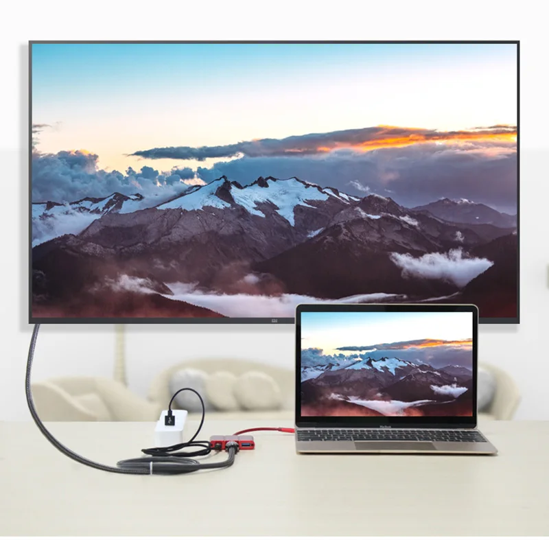 Новый 5 в 1 Тип C к HDMI USB 3 0 PD зарядки адаптер 4 60 Гц кабель для huawei коврики 20 20X P20 Pro Xiaomi