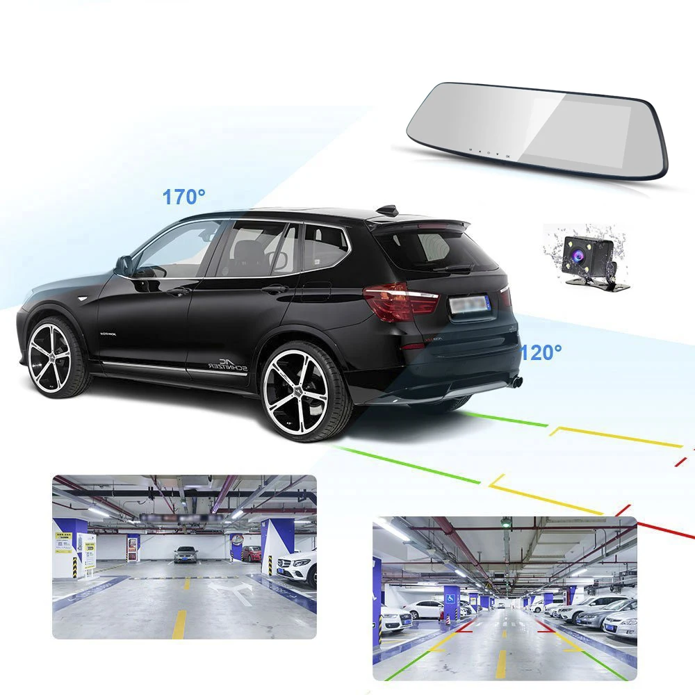 Dash cam era 4 7 дюймов Сенсорное Автомобильное зеркало заднего вида 1080 p Автомобильная