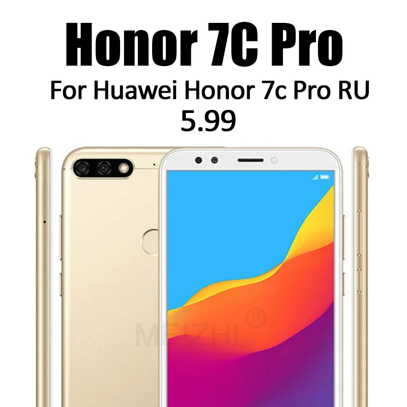 RU 7c pro 5.99inch 2 шт./лот, полное стекло для huawei Honor 7x7 s 7c 7a Pro, закаленное стекло, Защитная пленка для A7 C7 S7 X7 7 A C S X 7apro 7cpro - Цвет: RU 7c pro 5.99inch