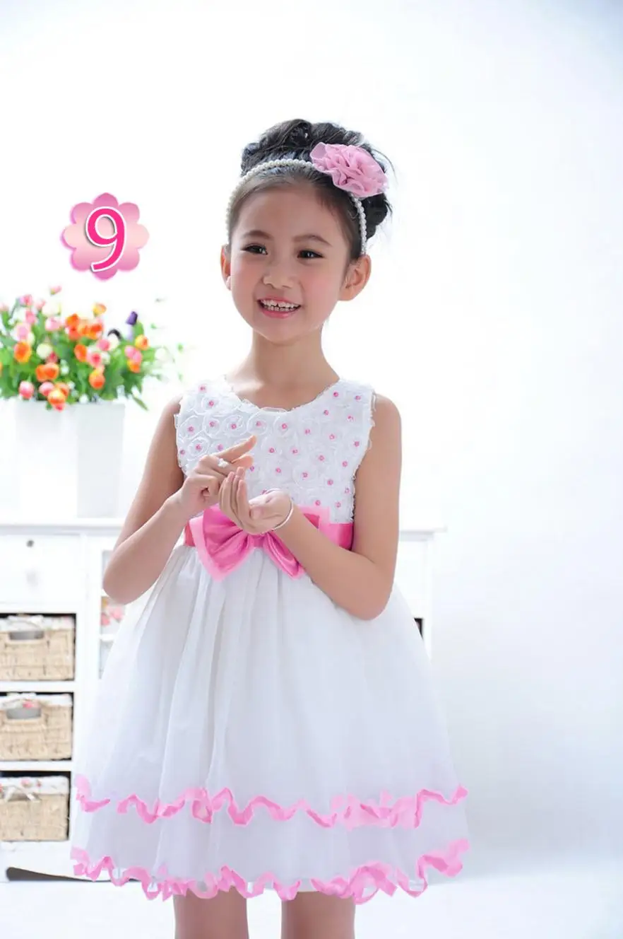 2016 летнее разноцветное платье принцессы элегантное вечернее с жемчугом для