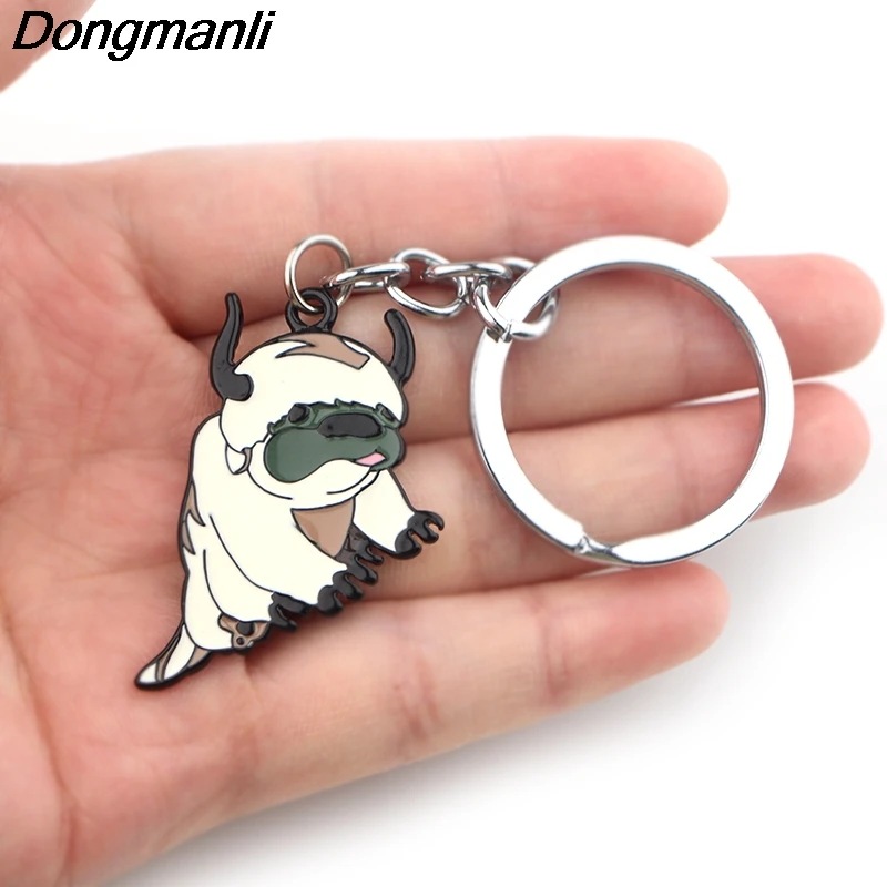 P3881 Dongmanli Аватар: держатель для ключей милый эмалированный металлический кулон