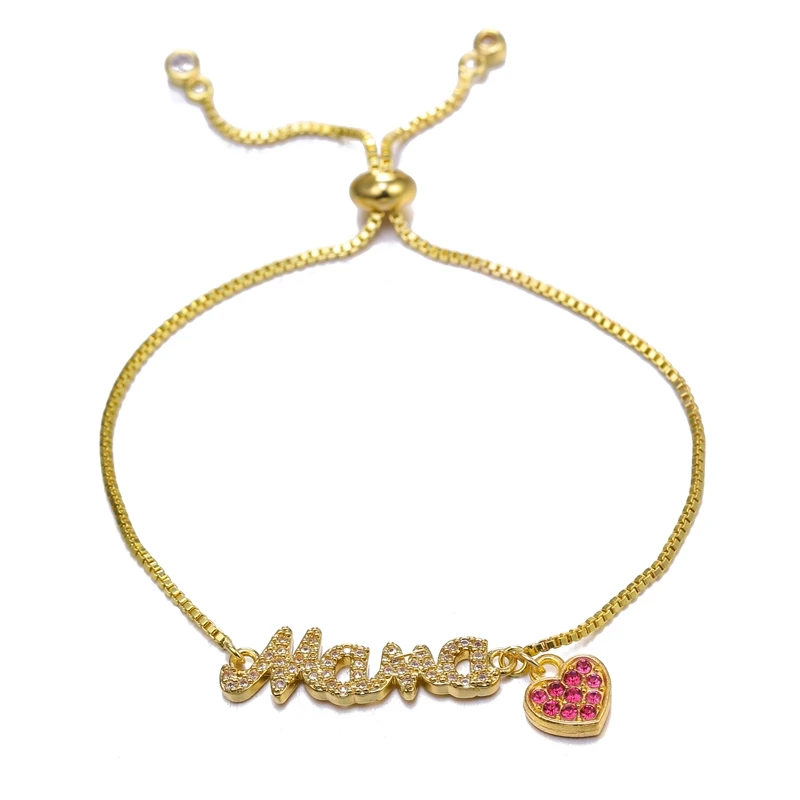 JUWANG модные ювелирные изделия кубический циркон мама регулируемый