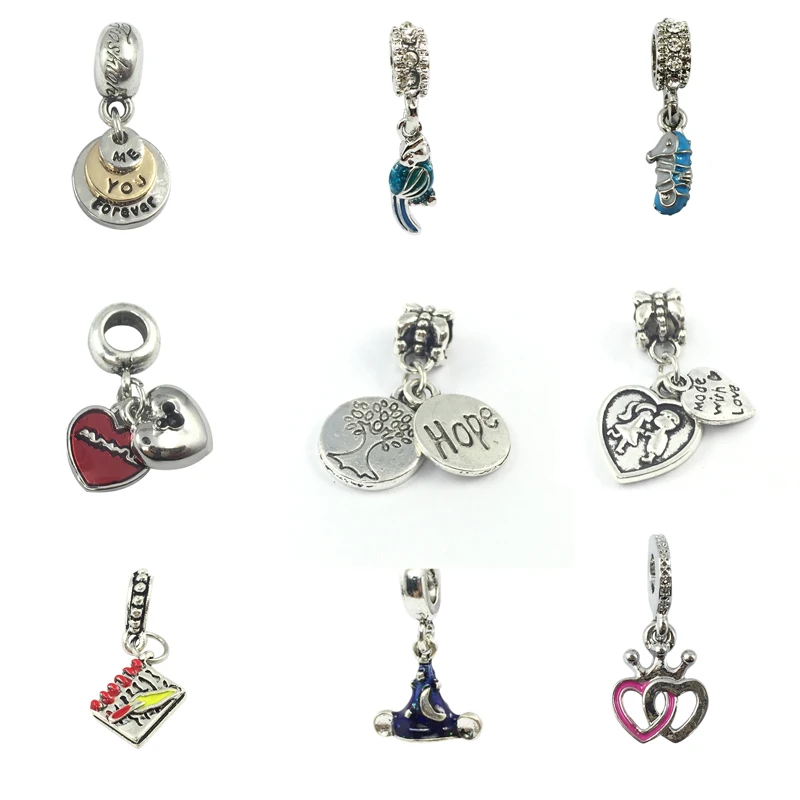 Браслеты и ожерелья с надписью Baby Kiss Family Tree Hope You & Me Forever Crown Heart европейские