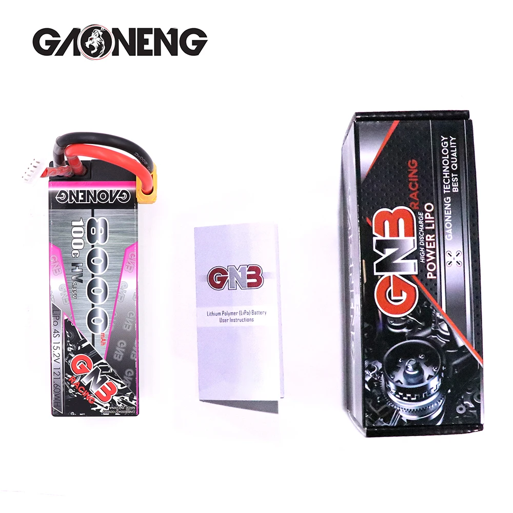 Gaoneng GNB 8000mAh 4S 15,2 V HV 100C/200C Твердый чехол LiPo батарея XT90 для RC HPI HSP Traxxas 1/8 1/10 багги RC автомобиль грузовик без провода