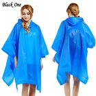 Непромокаемый дождевик, универсальный плащ-пончо с капюшоном для мужчин и женщин