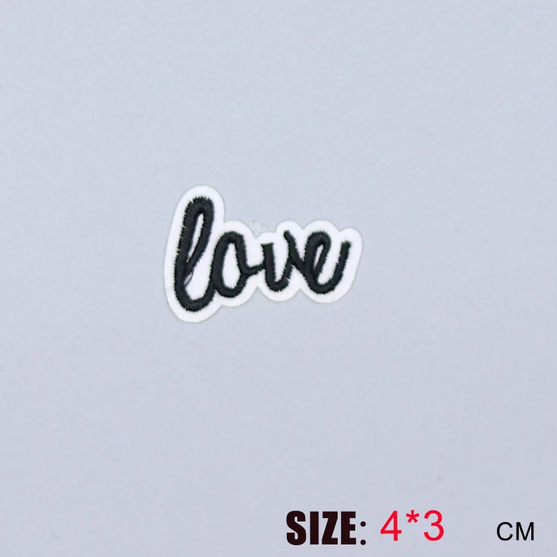 1 шт. модные милые буквы любовь на вышитые патч для ткани мультфильм значок