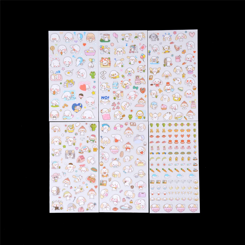 TOYZHIJIA 6 шт./лот ПВХ бумажный декор для детской одежды липкие милые большие уши
