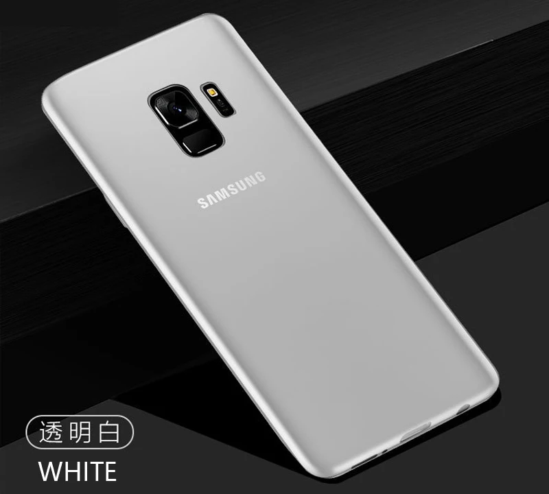White Карамельный мягкий чехол для телефона для samsung Galaxy S8 S9 плюс A3 A5 A7 J3 J5 J7 J4 J6 J8 A6 A8 плюс S7 S6 край матовая накладка на заднюю панель - Цвет: White