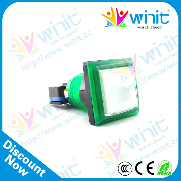 Квадратный кнопочный переключатель со светодиодной подсветкой и