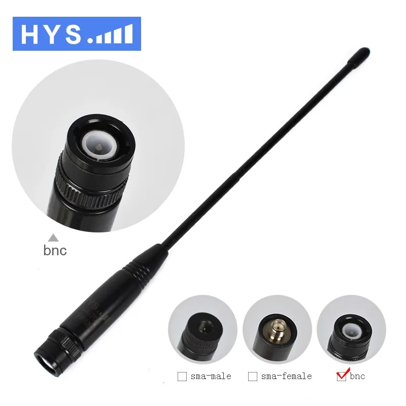 5 шт. HYS NA 701 BNC рация антенна двухдиапазонный VHF/UHF 144/430 мГц двухстороннее радио