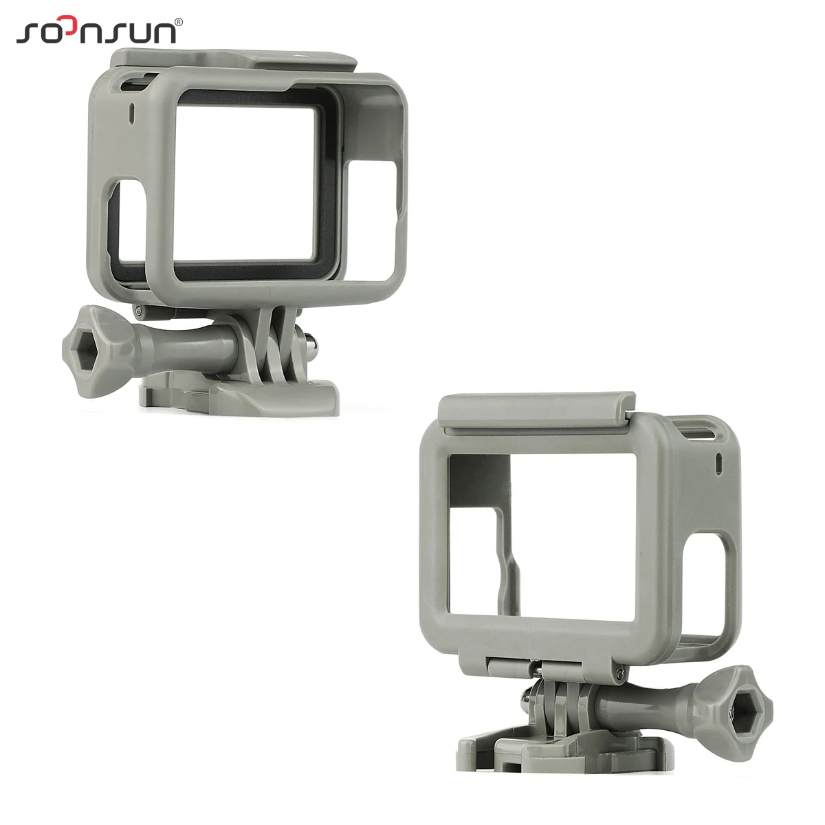 SOONSUN стандартный защитный чехол для крепления на рамке для GoPro Hero 5 6 7 черный для Go Pro HERO7 белый серебристый Экшн-камера