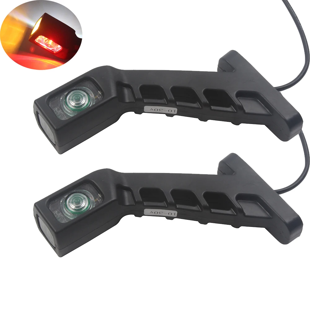 1 пара 4 LED 24V грузовик Локоть боковой маркер световой индикатор лампа сторона