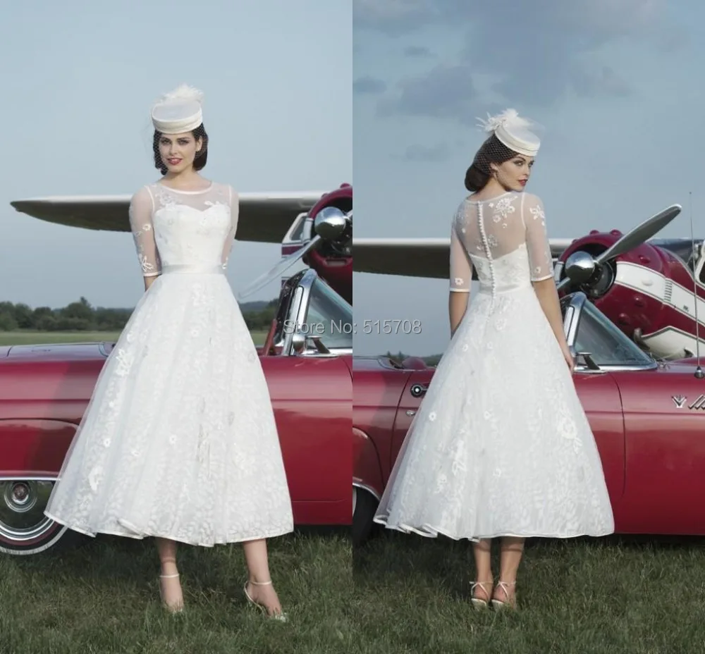 Очаровательное свадебное платье иллюзия ТРАПЕЦИЕВИДНОЕ до середины иллюзии