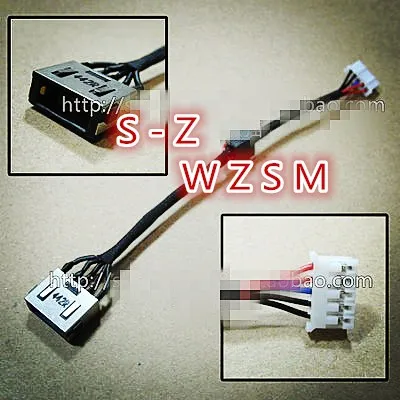 Новый разъем питания постоянного тока WZSM для ноутбука с кабельным гнездом, проводной порт для Lenovo Серии Z510 DC30100KT00