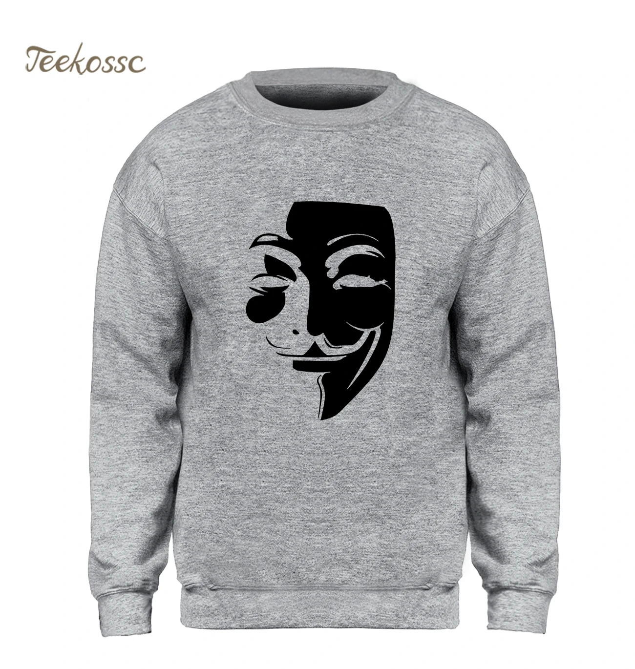 V for Vendetta толстовка мужская серая Крутая толстовка зима осень флис теплый триллер Толстовка Мужская хип-хоп бренд уличная одежда