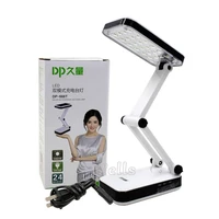 led table lamp dp solar battery rechargeable foldable and adjustable desk lamps with 24 led reading charge lamp ac220v
