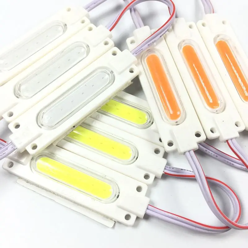 20 штук DC12V COB светодиодный модули 7020 рекламный модуль светящиеся символы, модули для фоновой подсветки IP65 Водонепроницаемый