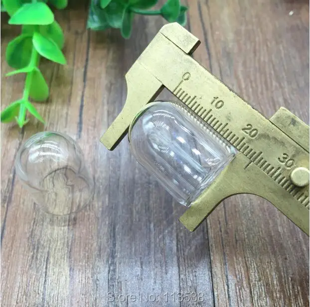 100 шт./лот 25*18 мм стеклянный шар сделай сам купол из пузырьков стеклянная бутылка