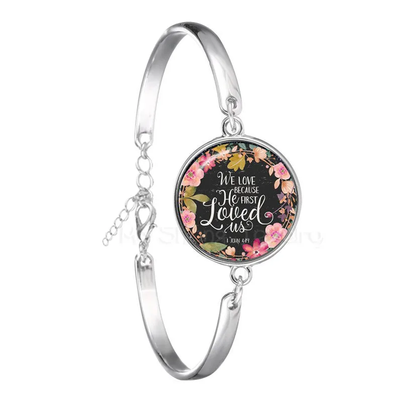 Браслет со стихами из Библии вдохновляющие украшения с Иисусом браслет Псалом