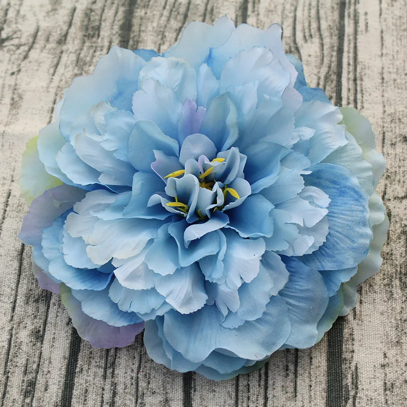 16 см Большой Пион Искусственные цветы Белый/красные шелковые пионы цветок