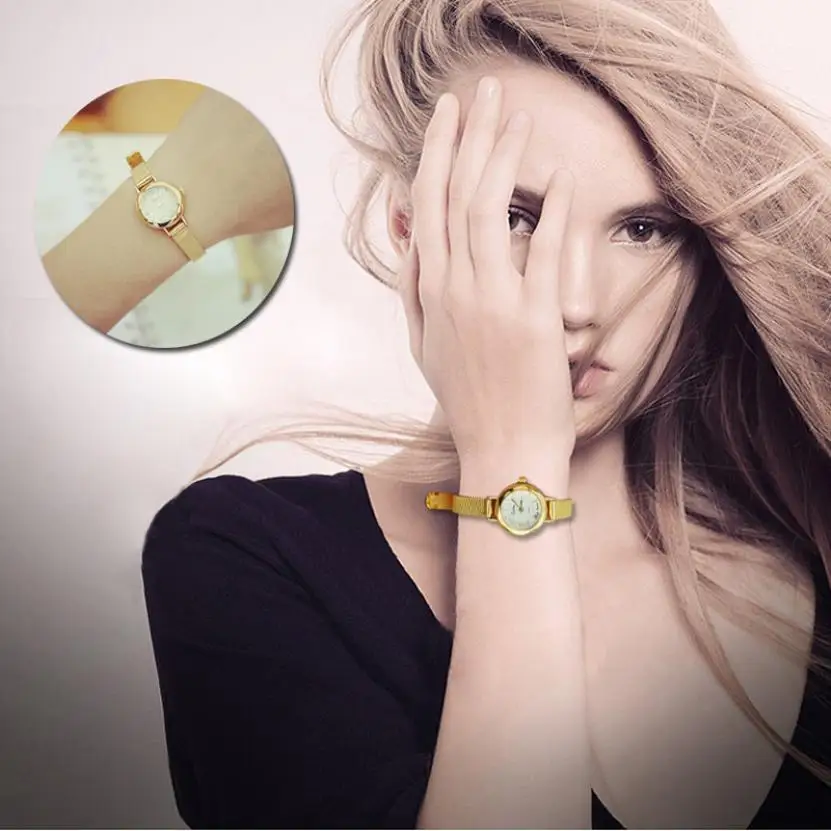 

Luxury Gold Watches Women Fashion Bracelet Quartz Wristwatch Rhinestone Ladies Fashion Watch Dropshiping #D