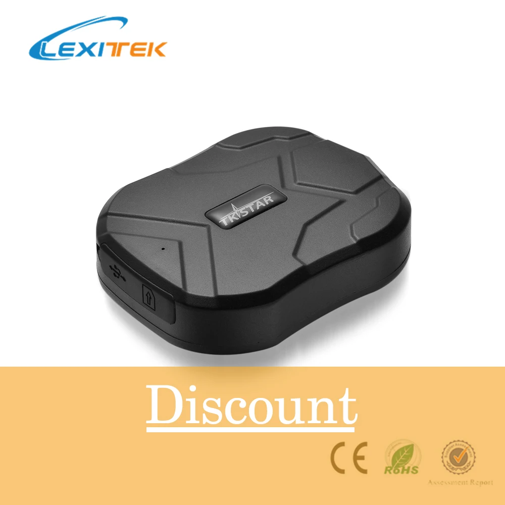 

Lexitek TKSTAR TK905 TK905B GPS Tracker Locator For Car Vehicle Google Map 5000MAH Long Battery Life GSM GPRS Tracker