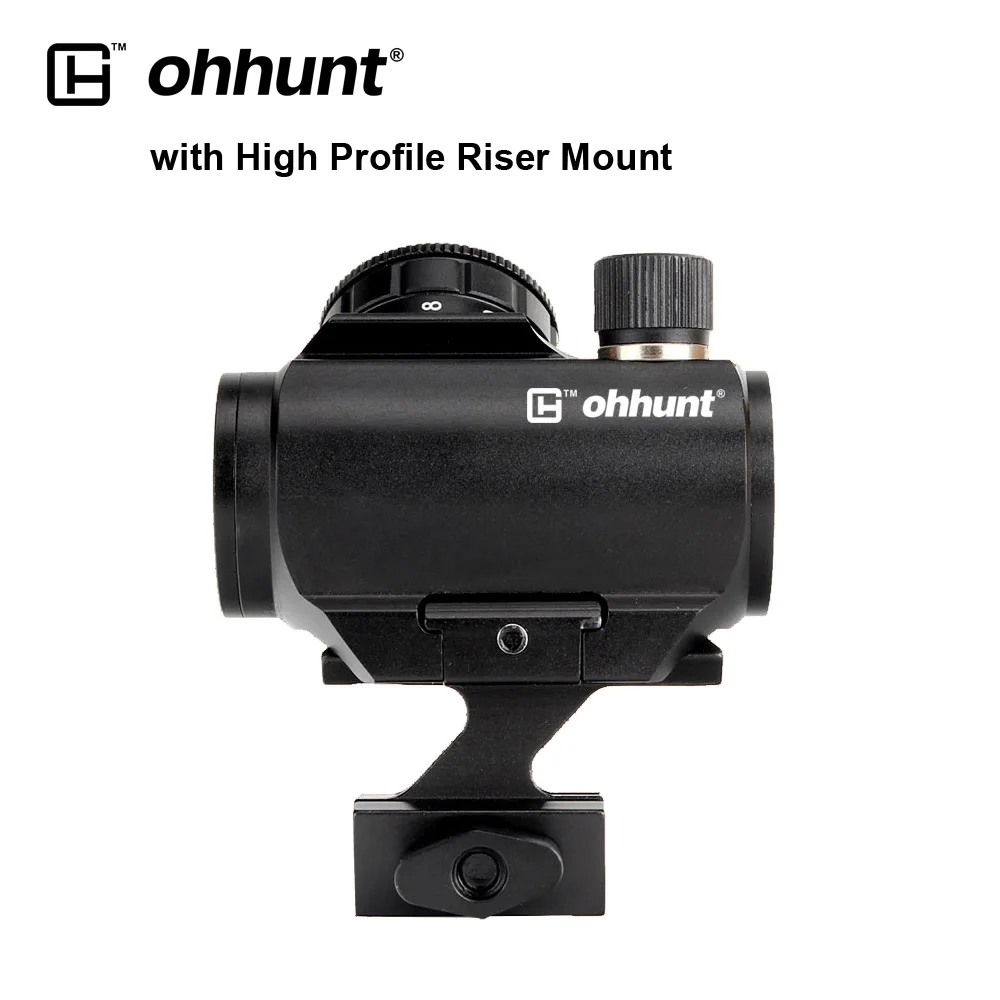 No.03 Ohhunt тактический компактный 1X21 Красный точка зрения низкая мощность 3 MOA Оптика прицел Пикатинни База с быстроразъемным подъемным креплением - Цвет: No.03